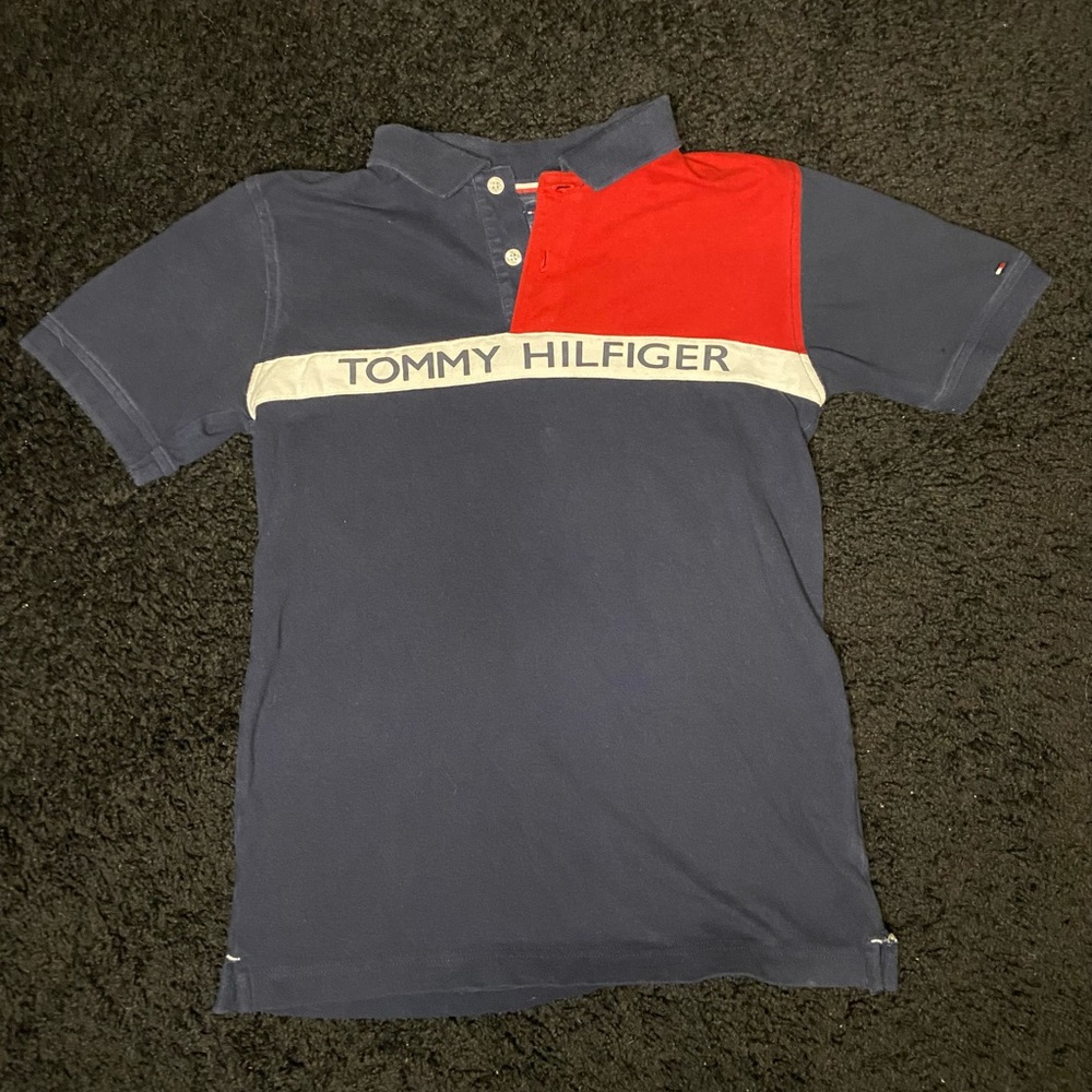 Boys size Large (16/18) lot TWO Tommy Hilfiger Polo T-Shirts